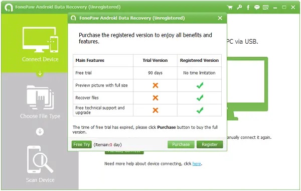 برنامه ریکاوری FonePaw