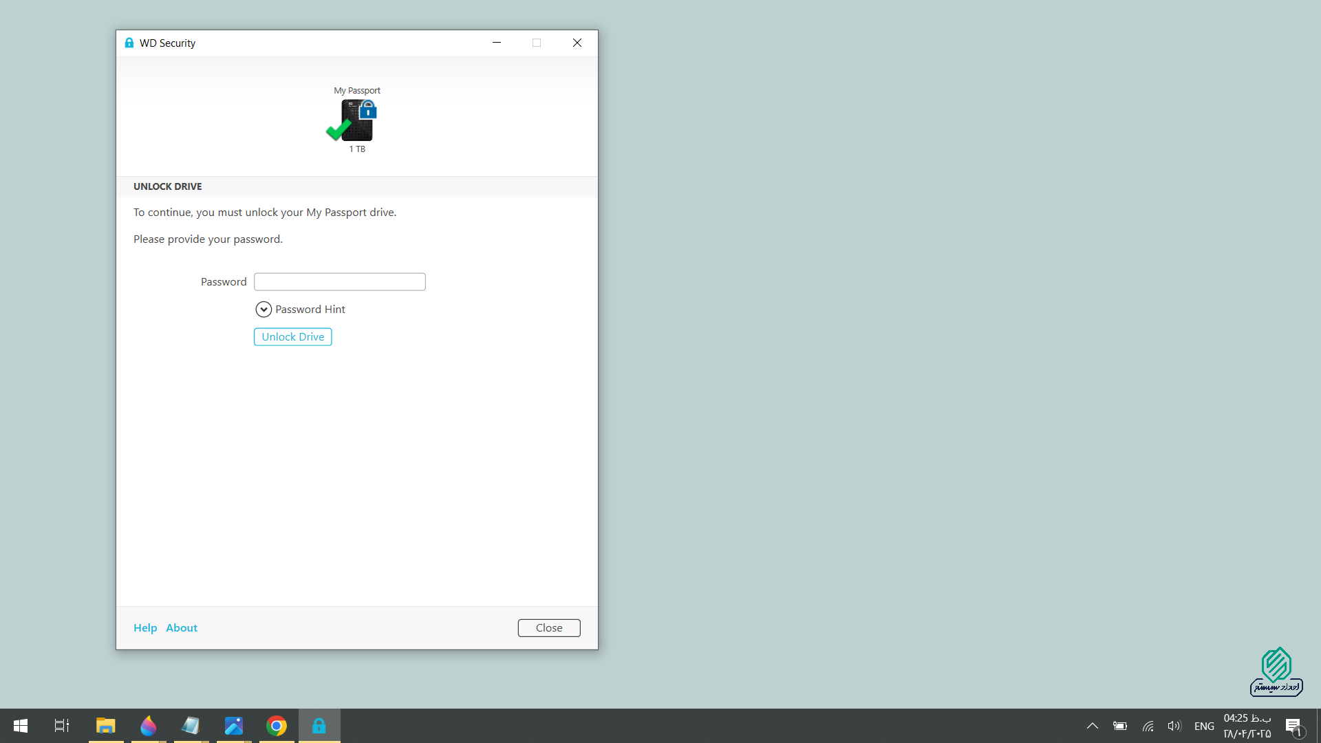 آموزش حذف رمز WD Security